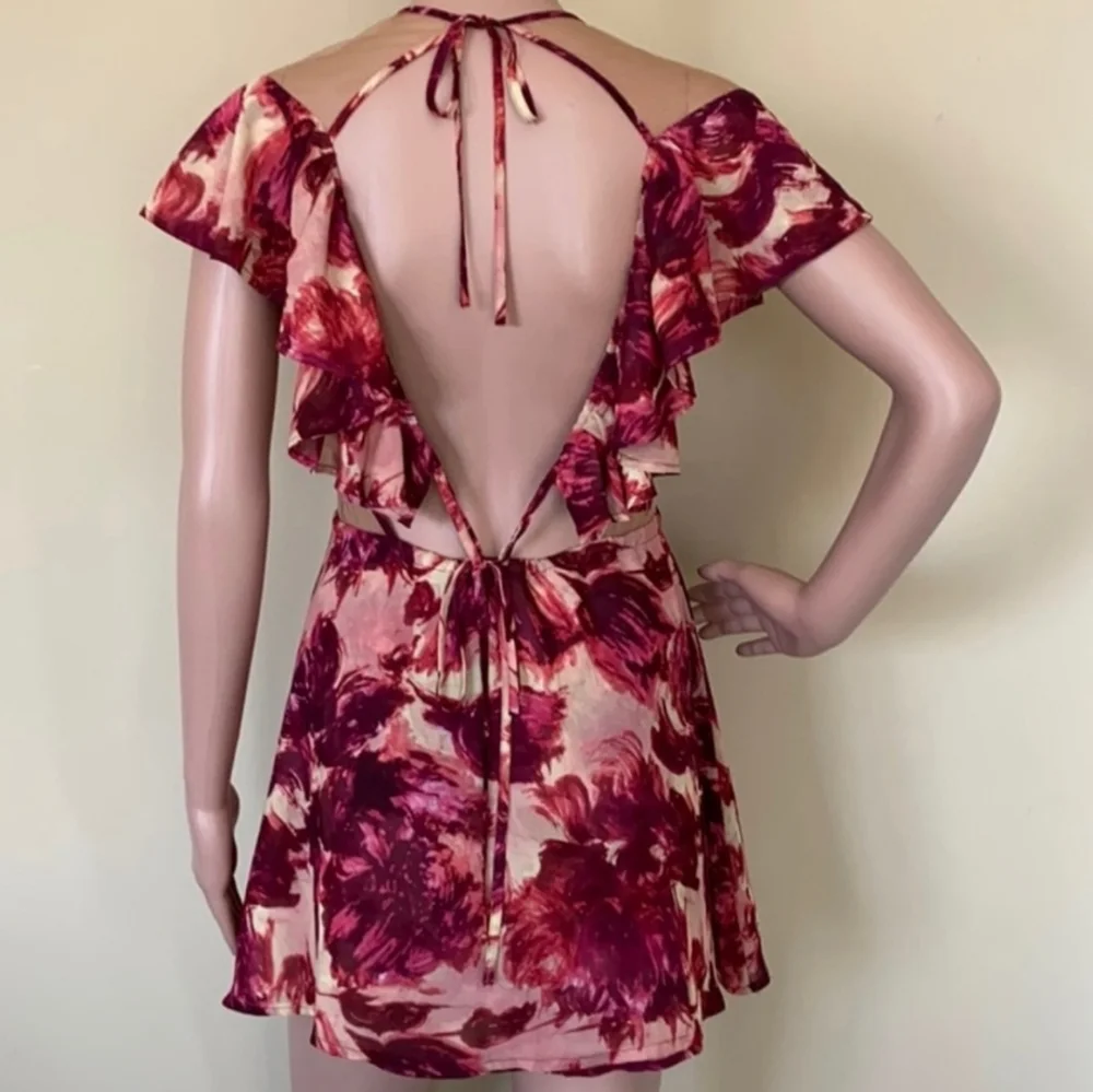 🍋For Love and Lemons Wild Roses Mini Dress - Picture 3 of 13